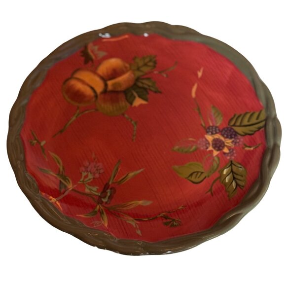 Tracy Porter Octavia Hill Collection Dinner Plate Hand-Painted Floral - Picture 4 of 8